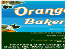 Tablet Screenshot of orangeblossombakery.com